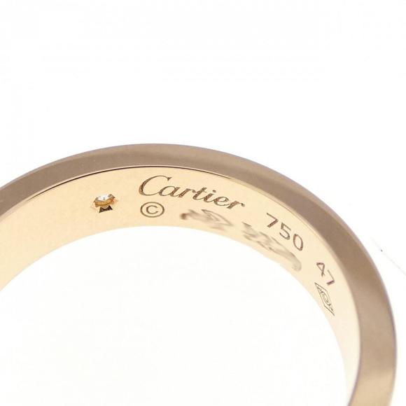 CARTIER Mini Love 1P Ring US Size 4 Gold-Plated Stainless Steel - Picture 4 of 5
